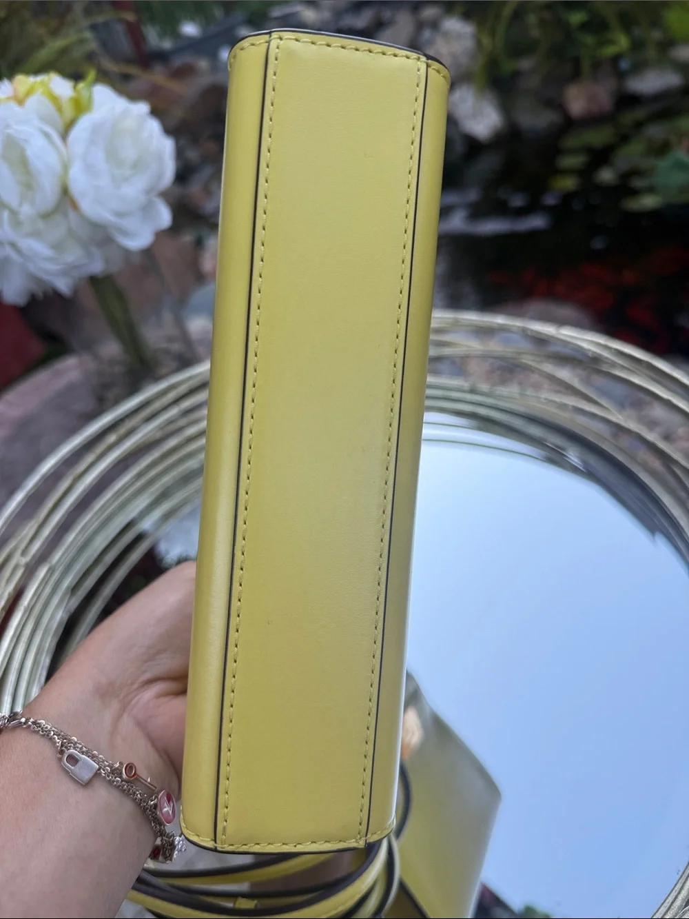 Tory Burch Lemon Yellow Top-Handle Satchel with Gold Hardware